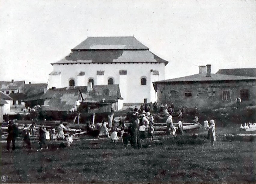 Widok na Synagogę w Wodzisławiu. Rok 1895.