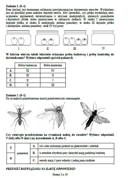 Egzamin gimnazjalny 2014: Część matematyczno-przyrodnicza PDF