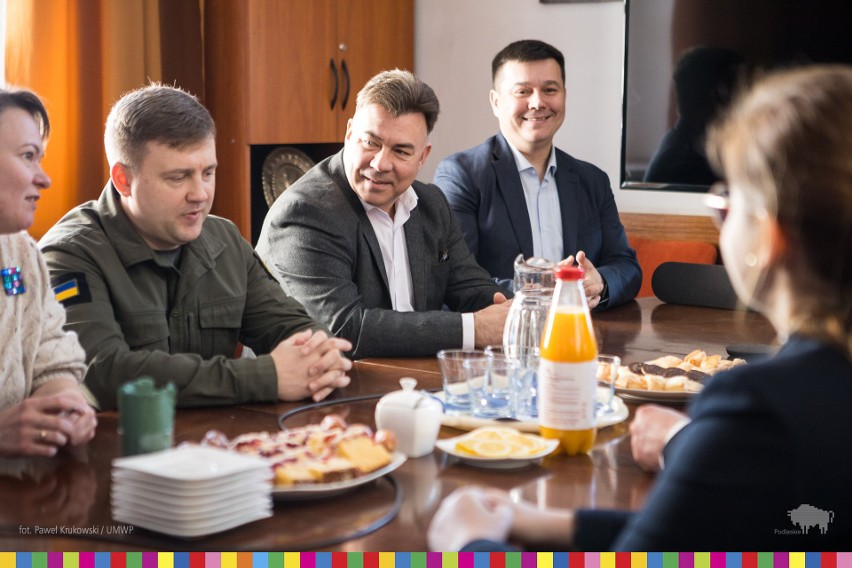 Pomoc i współpraca. Delegacja z Ukrainy odwiedziła Podlaskie