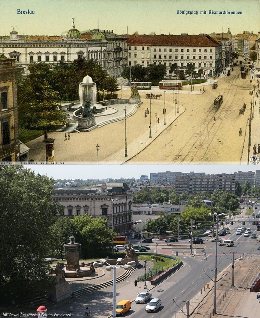 Tak zmieniał się plac Jana Pawła II. Zobacz zdjęcia z tych samych miejsc dziś i przed laty