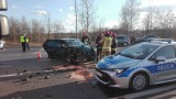 Poważny wypadek w Bytomiu u zbiegu alei Jeziorańskiego i Dworskiej. Jedna osoba trafiła do szpitala