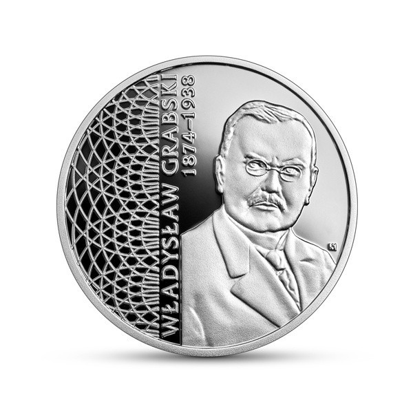 Władysław Grabski na nowej monecie NBP z serii "Wielcy polscy ekonomiści"