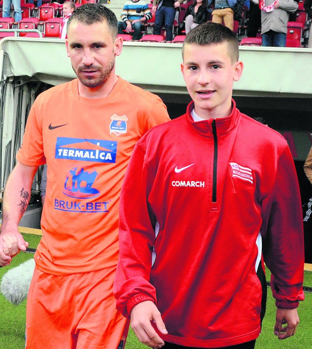 Dariusz i Dawid Pawlusińscy - ojciec gra w Termalice, syn w juniorach młodszych Cracovii.
