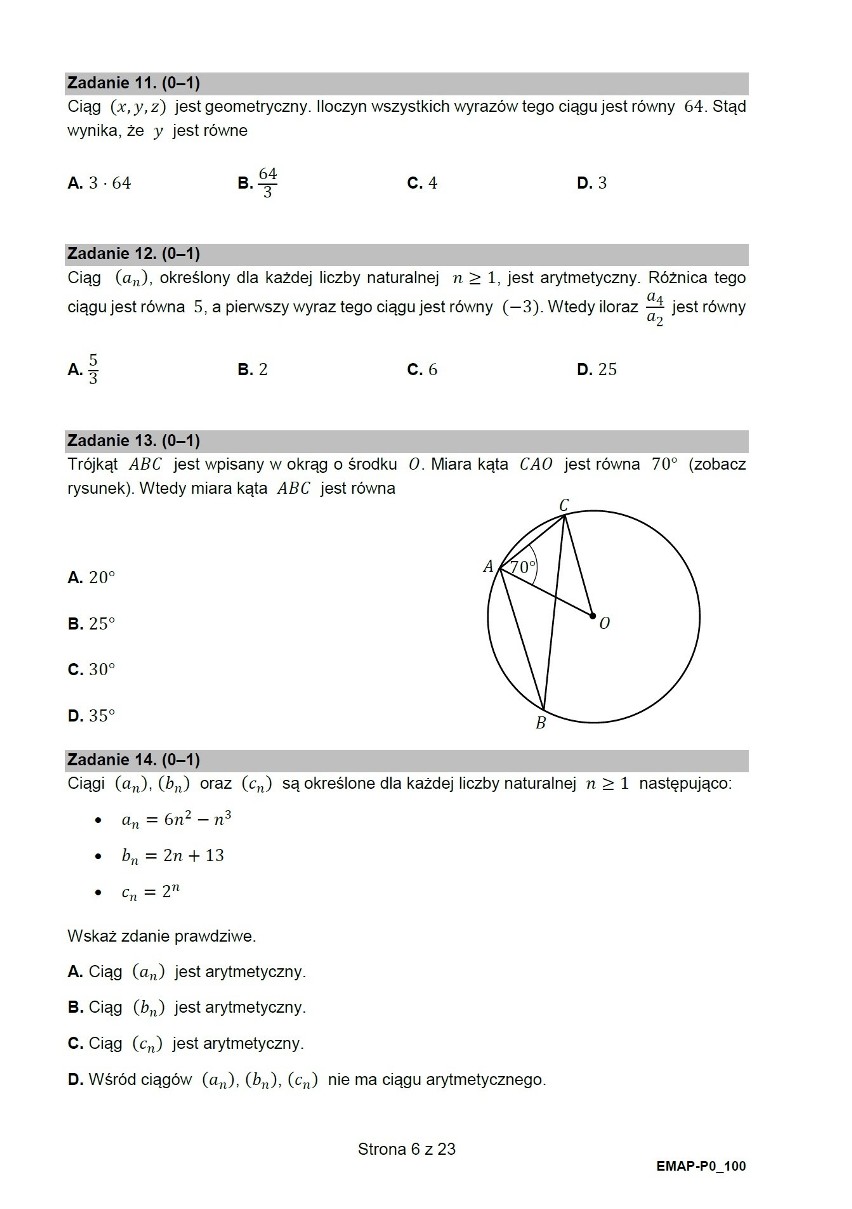 MATURA PRÓBNA Z MATEMATYKI - KLIKNIJ W GALERIĘ I ZOBACZ...