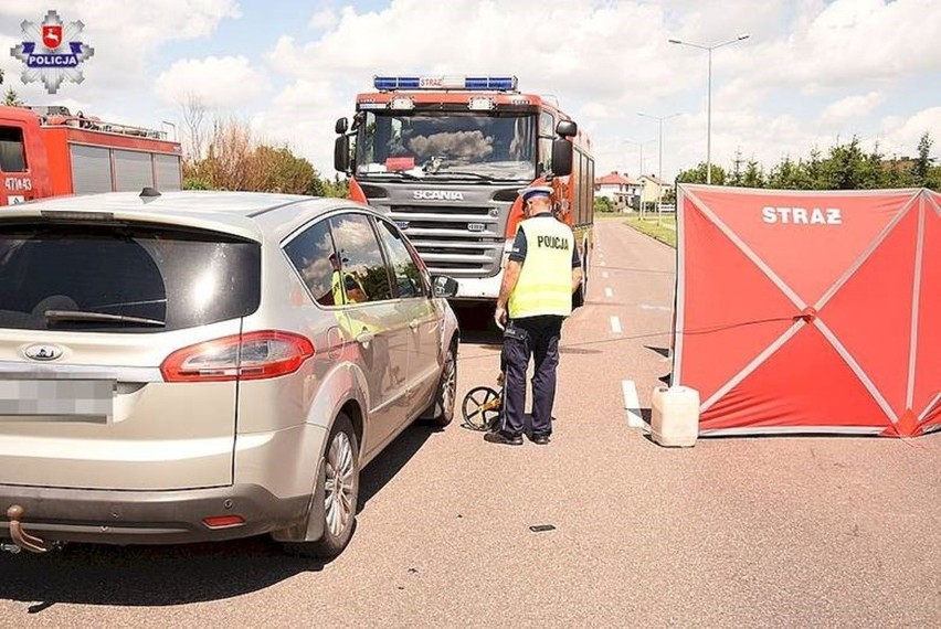 Wypadek miał miejsce w Łukowie. Policja otrzymała zgłoszenie...