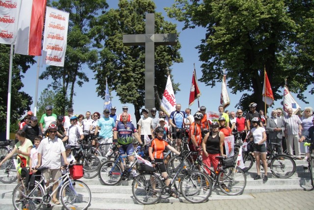 Rowerzyści na obchodach 33. rocznicy Lubelskiego Lipca