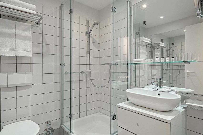 Tak wykończone są łazienki w hotelu w Hanowerze