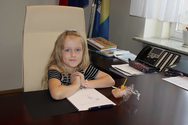 Ruda Śląska: 6-letnia Nadia na jeden dzień przejęła obowiązki prezydenta miasta
