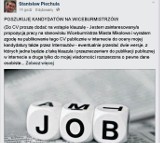 Burmistrz Mikołowa szuka wiceburmistrza na Facebooku