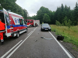Kalnica. Tragiczny wypadek na DK66. Kia zderzyła się z ciężarówką