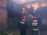 Pożar budynków gospodarczych w Darłowie [zdjęcia]