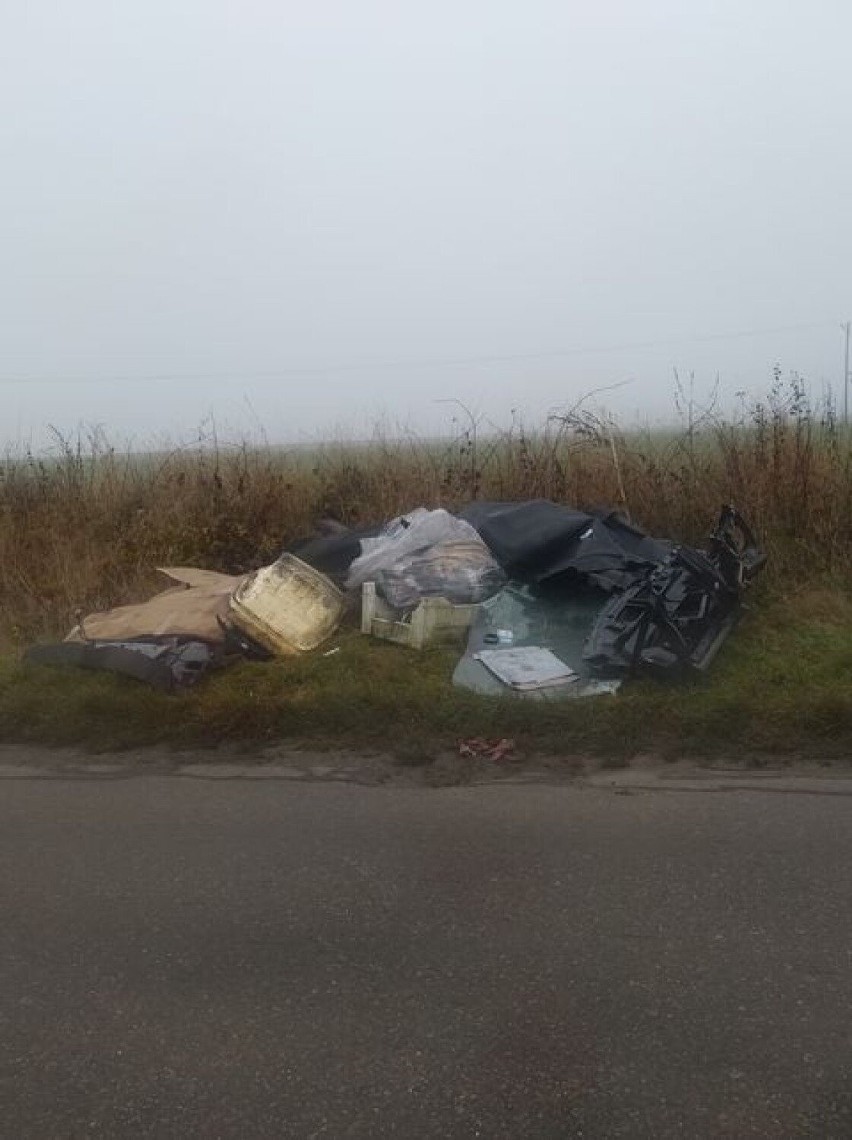 Góra śmieci, o której informowali urzędnicy z Wągrowca.