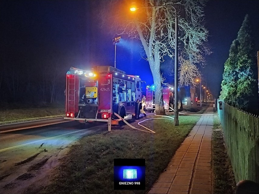 Pożar wybuchł w budynku gospodarczym na terenie jednej z...