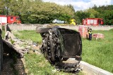 Wypadek na trasie 73 koło Piotrkowic. Trzy osoby trafiły do szpitala