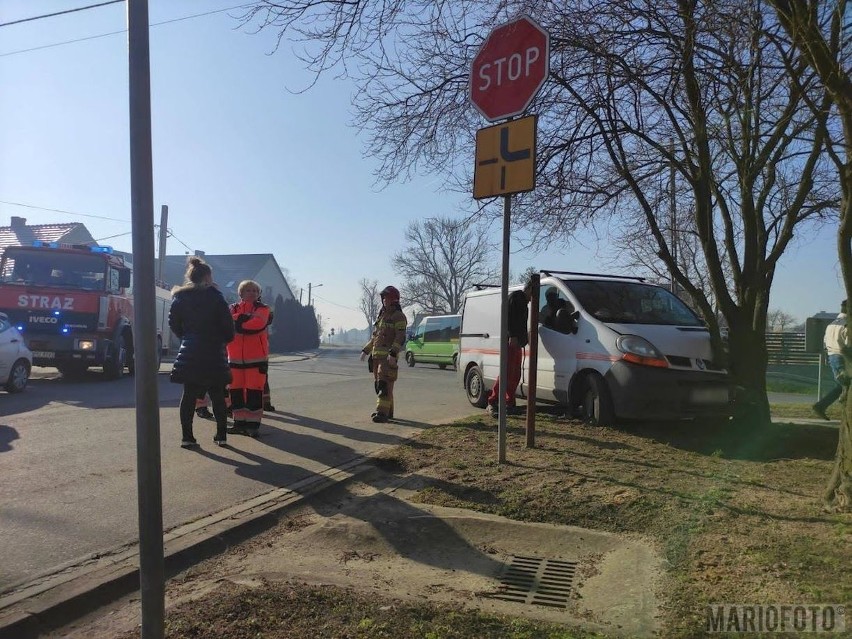 Pijany kierowca uderzył w drzewo w Żelaznej pod Opolem.
