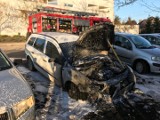 Poznań: Pożar samochodu przy ul. Jasna Rola na Naramowicach [ZDJĘCIA]