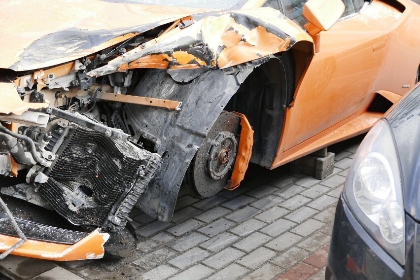 Lamborghini Huracan, które w minioną sobotę brało udział w...