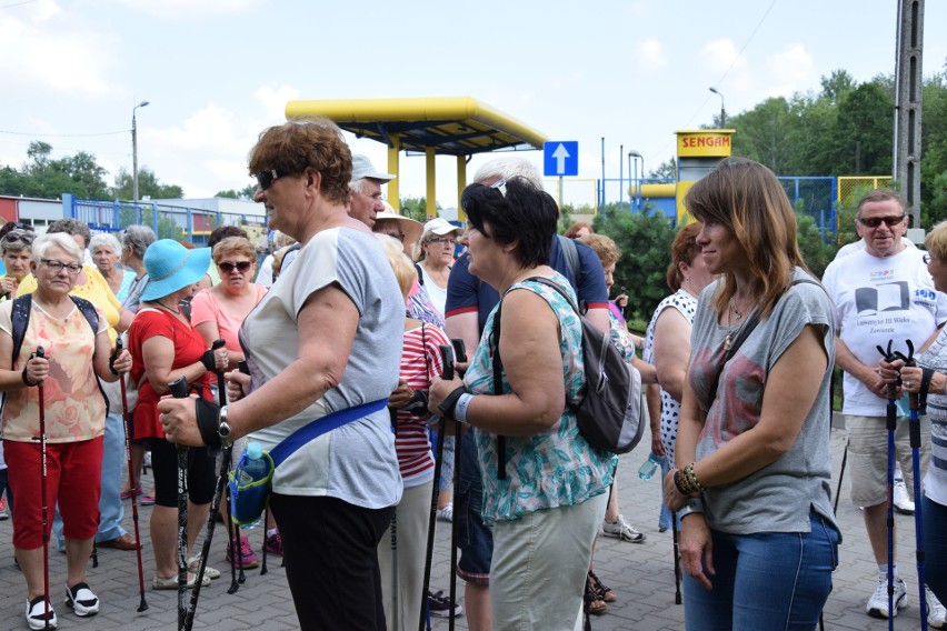 Marsz nordic walking w Zawierciu