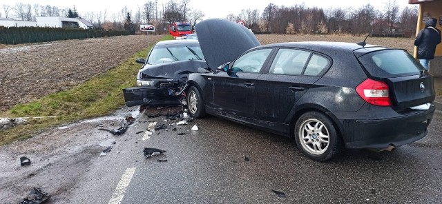 Wypadek w Porębie Wielkiej w pow. oświęcimskim, 1.02.2023