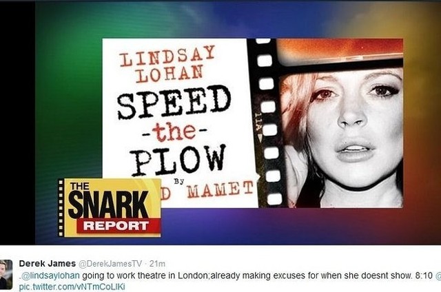 Lindsay Lohan zagra w teatrze (fot. screen z Twitter.com)