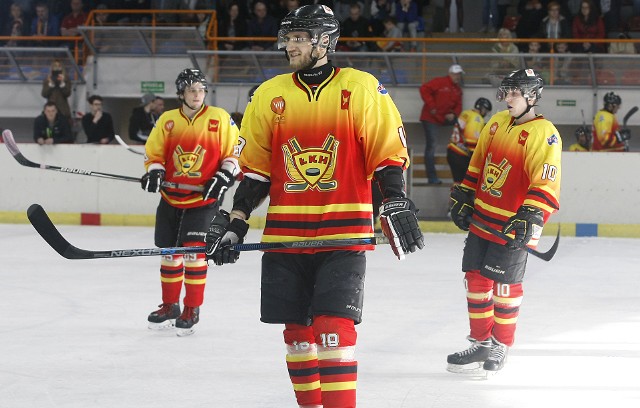 Marek Iwański jeszcze w czasach, gdy grał w barwach Łódzkiego Klubu Hokejowego
