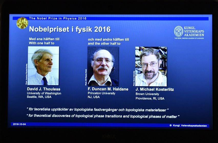Nagroda Nobla z fizyki dla 3 naukowców