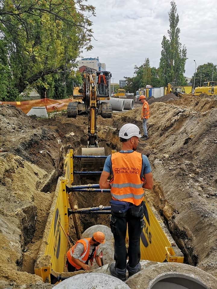 Trwa już budowa trasy autobusowo-tramwajowej na Nowy Dwór (ZDJĘCIA)