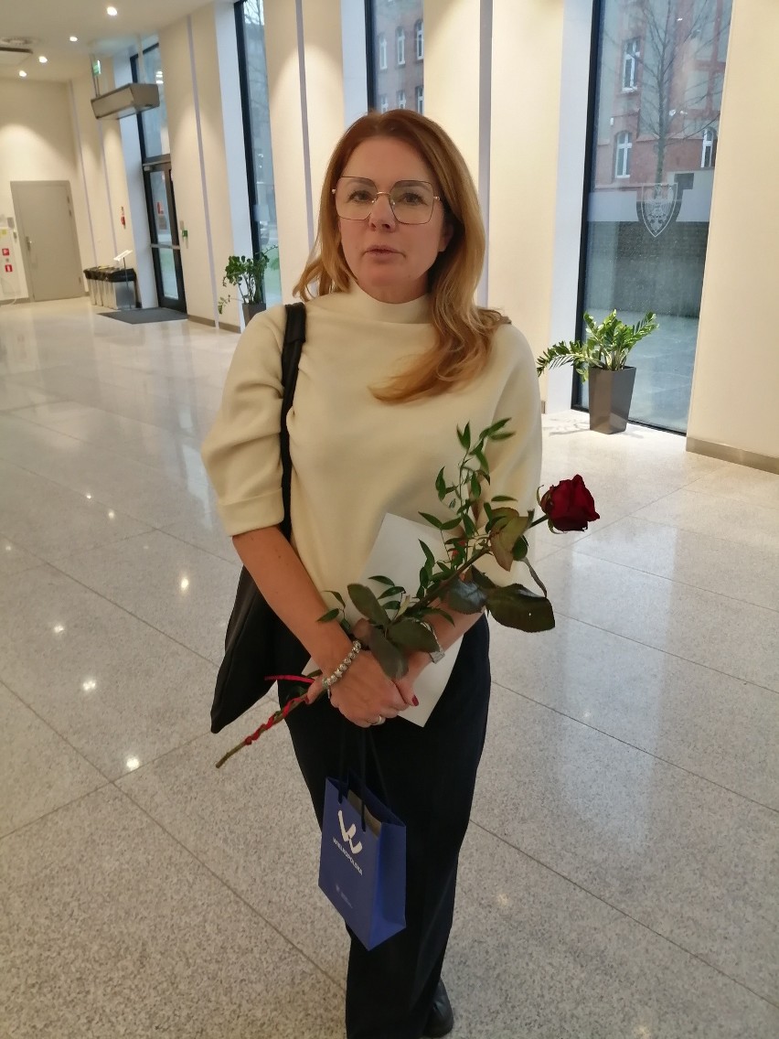 Joanna Kryk w czwartek, 21 grudnia odebrała w imieniu męża...