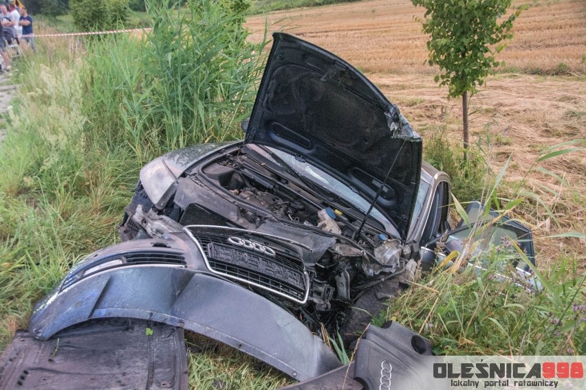 Czołówka dwóch samochodów. Sześć osób rannych, w tym niemowlę