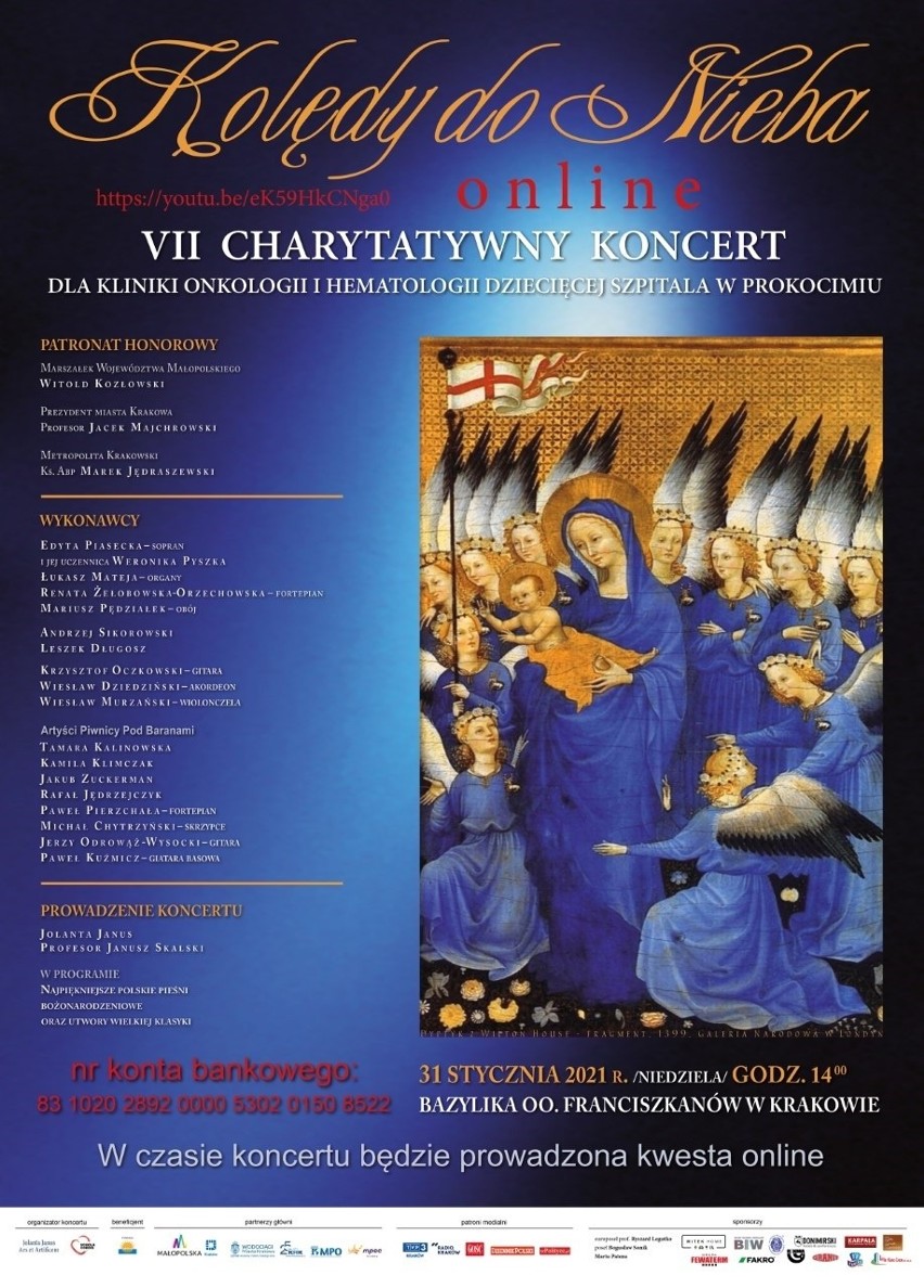 Kraków. W Bazylice Ojców Franciszkanów odbędzie się niezwykły koncert charytatywny dla chorych dzieci 