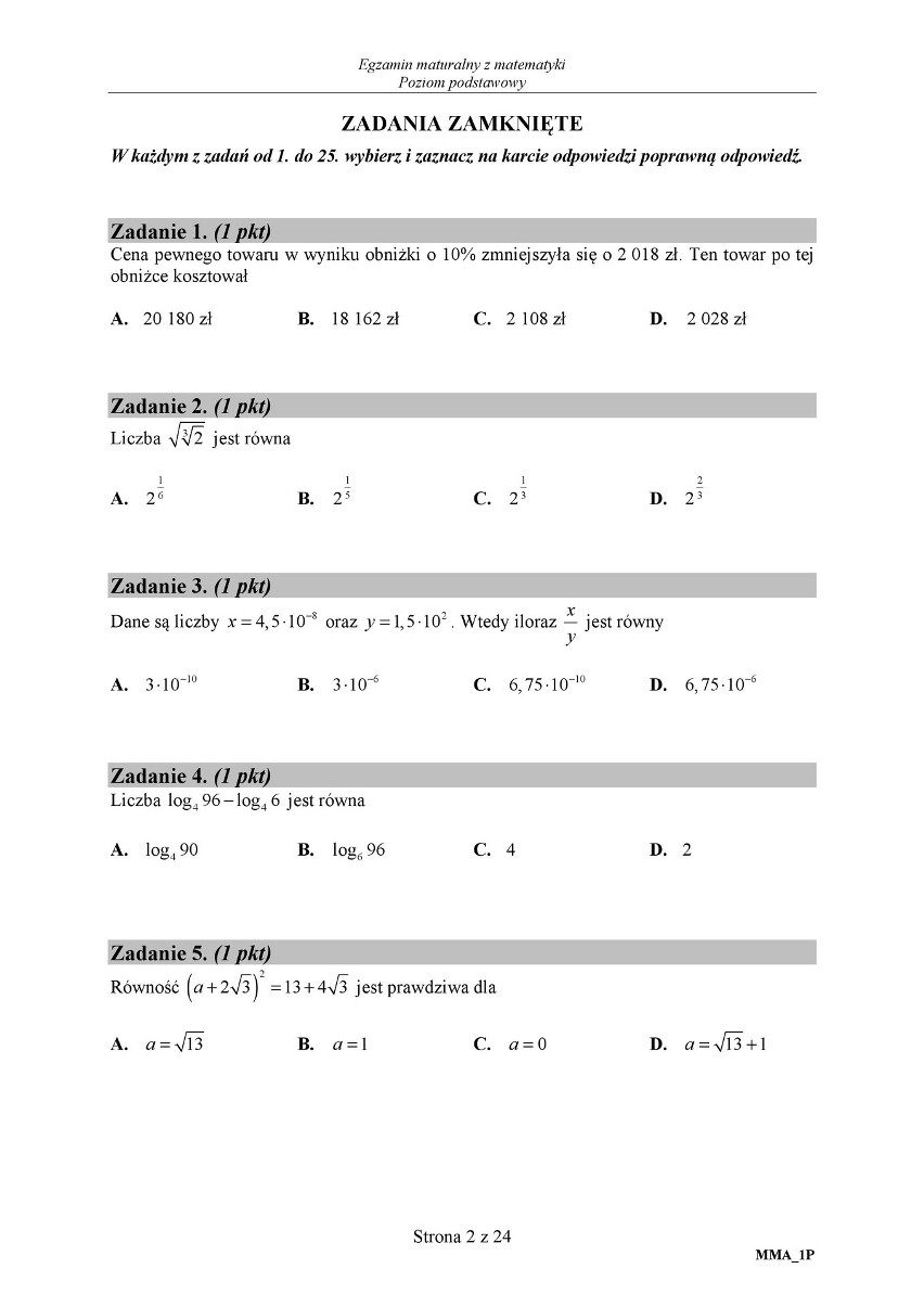 Matura poprawkowa 2018 MATEMATYKA. „To był egzamin, który da...