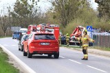 Wypadek i utrudnienia w ruchu na wjeździe do Wrocławia (ZDJĘCIA)