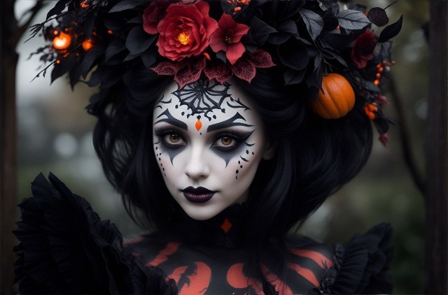 Makijaż na Halloween 2023. TOP 20 modnych stylizacji dla kobiet. Zobacz najnowsze trendy