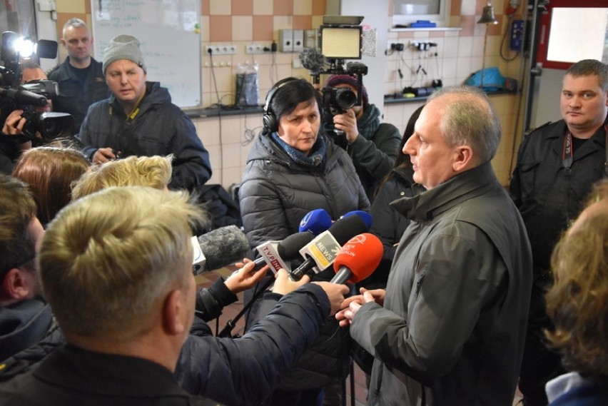 Pożar w hospicjum w Chojnicach 6.01.2020. Konferencja na...