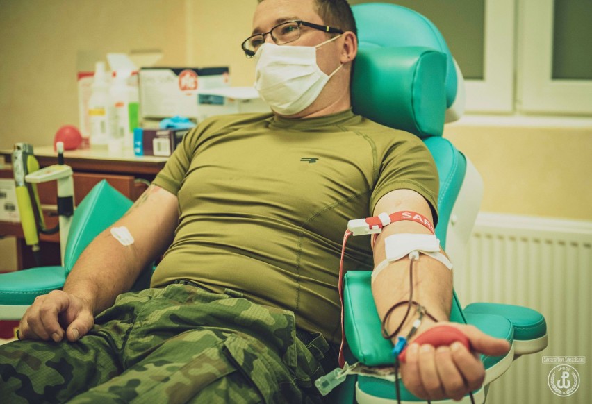 Żołnierze 3. Podkarpackiej Brygady Obrony Terytorialnej oddali prawie 30 litrów krwi [ZDJĘCIA]