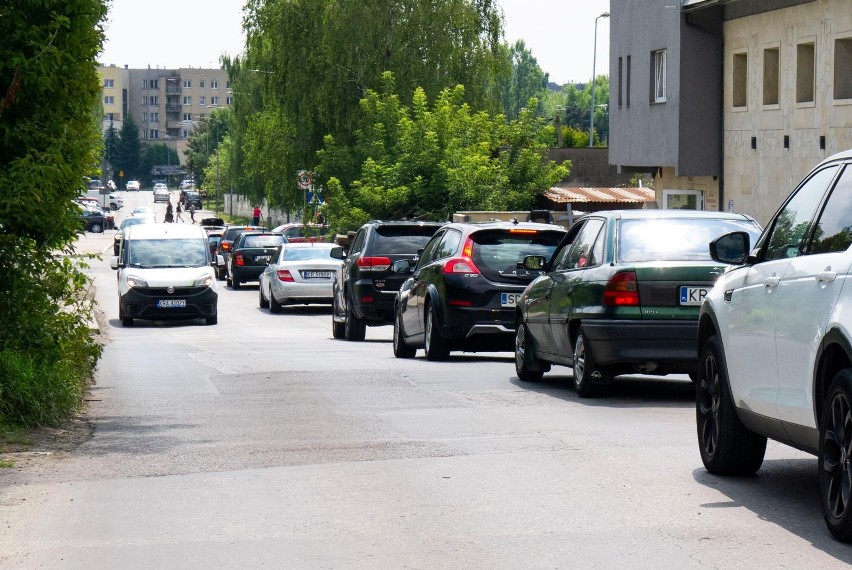 Zakorkowana ul. Reduta na Prądniku Czerwonym