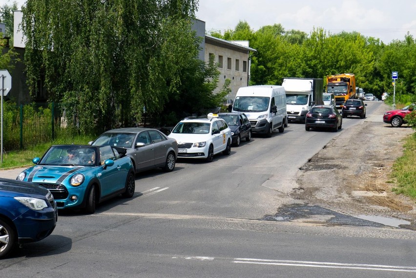 Zakorkowana ul. Reduta na Prądniku Czerwonym