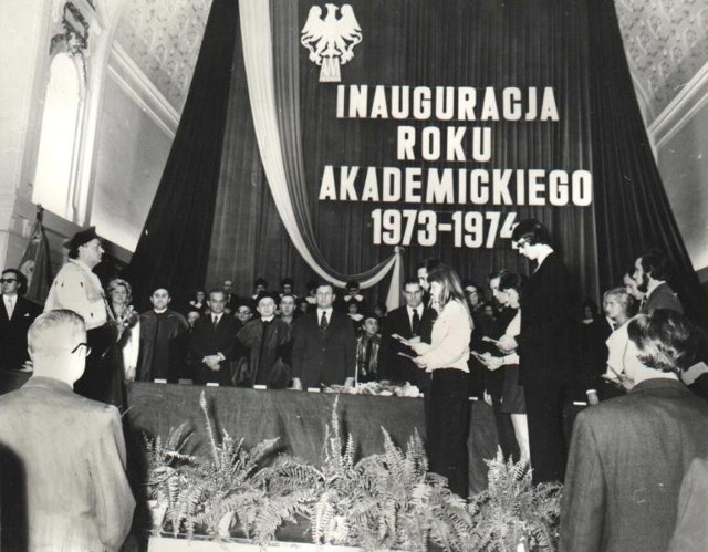 Inauguracja nowego roku akademickiego na Akademii Medycznej 17.10.1973 roku