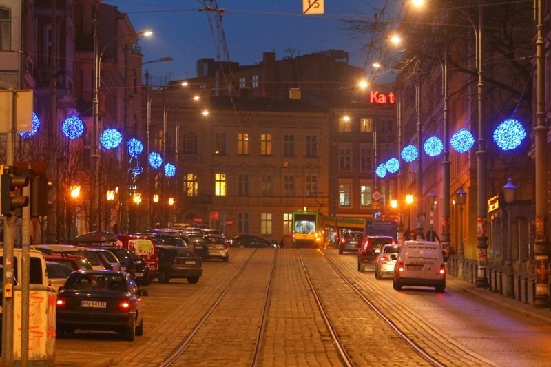 Świąteczne iluminacje Poznania.
