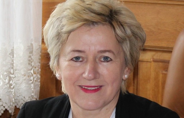 Wójt gminy Łopuszno, Irena Marcisz.