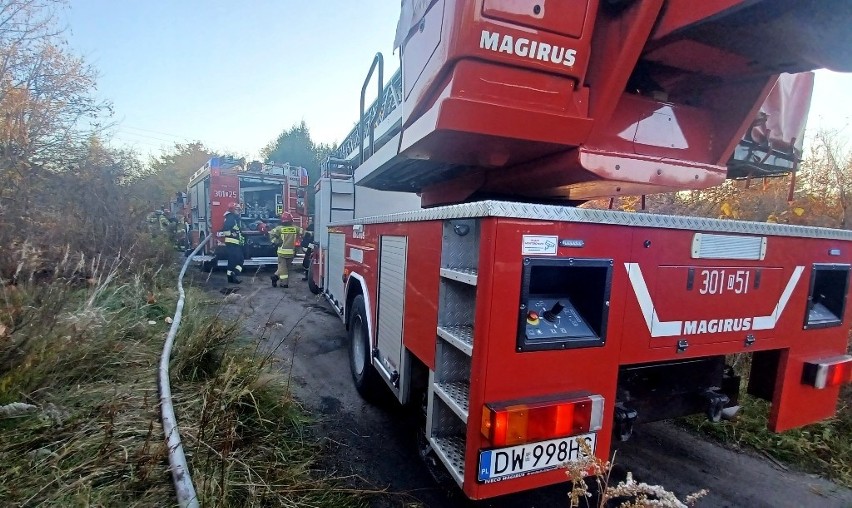 Pożar przy ul. 8 Maja we Wrocławiu