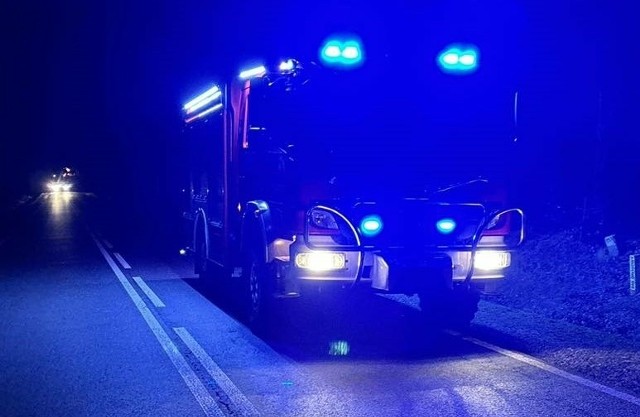 Strażacy pomogli usunąć skutki wypadku na drodze w gminie Kozienice.