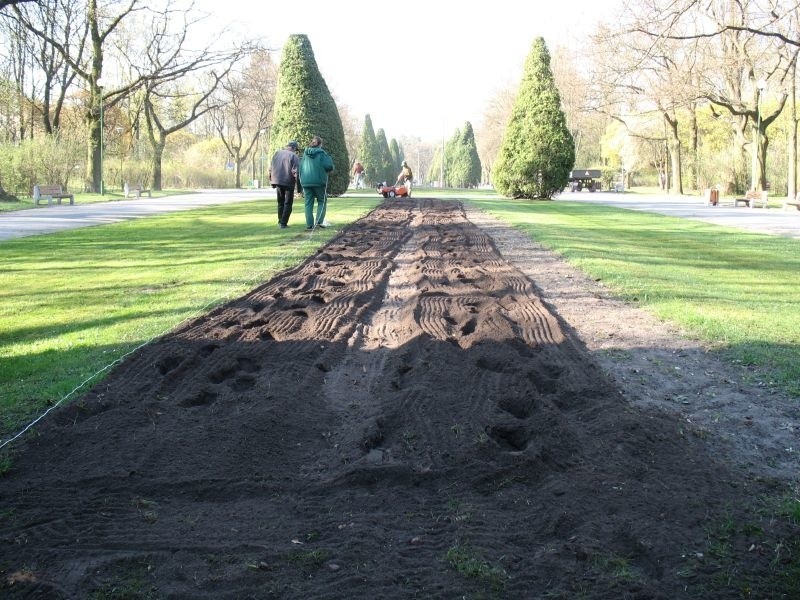 Bialystok rozkwita wiosną. Park Planty i Rondo Lussy.