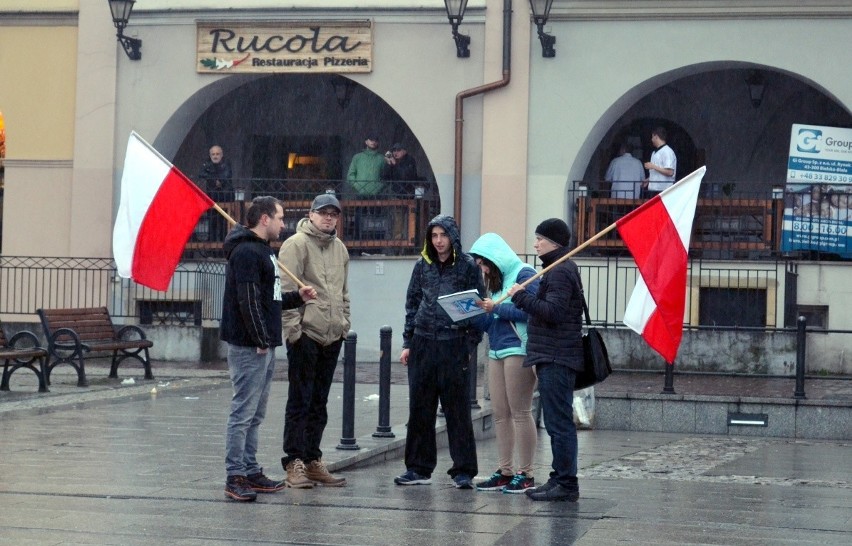 Manifestacja antyimigracyjna w Bielsku-Białej