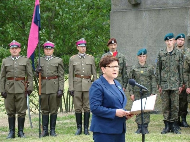 Środa. Beata Szydła podczas uroczystości 77. rocznicy pierwszego transportu Polaków do niemieckiego obozu Auschwitz