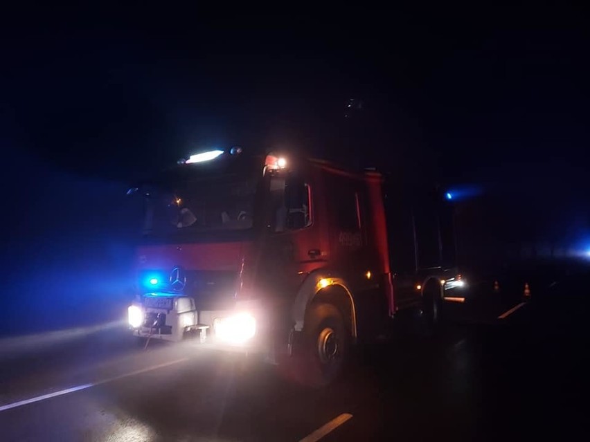 Wypadek w Chlebówce w gminie Nowy Staw 1.01.2021