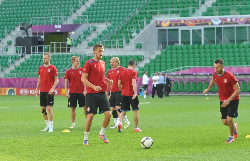 Trening reprezentacji Czech przed meczem z Polską