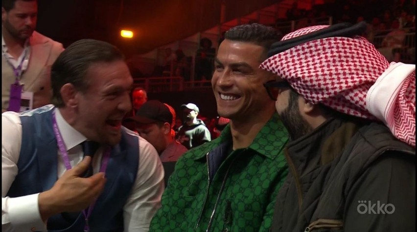 Conor McGregor i Cristiano Ronaldo podczas wieczoru...