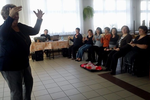 Kama Palińska poprowadziła zajęcia dla nauczycieli muzyki z  Szydłowca i okolic.
