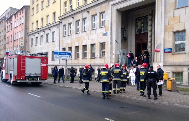 Ewakuacja w Sądzie Rejonowym dla Łodzi Śródmieścia